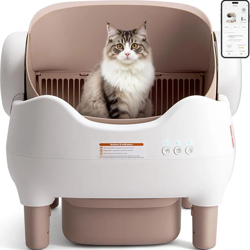 KITPLUS Self Cleaning Litter Box